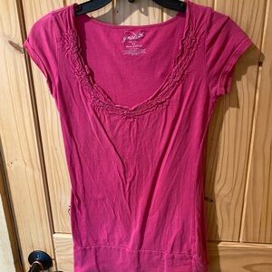 Grane Fuchsia Short Sleeve Top